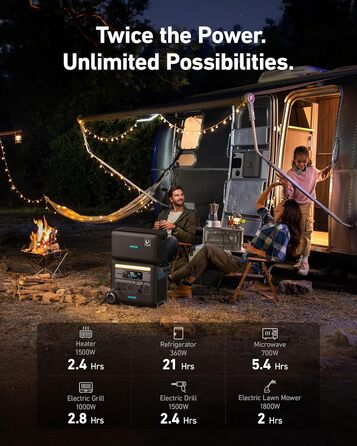 Розширювальний акумулятор для портативної електростанції Anker Powerhouse 760 (2048 Втгод), 6 акумуляторів LiFePO4 з довшим терміном служби, додатковий акумулятор ємністю 2048 Втгод для GaNPrim Powerhouse 767