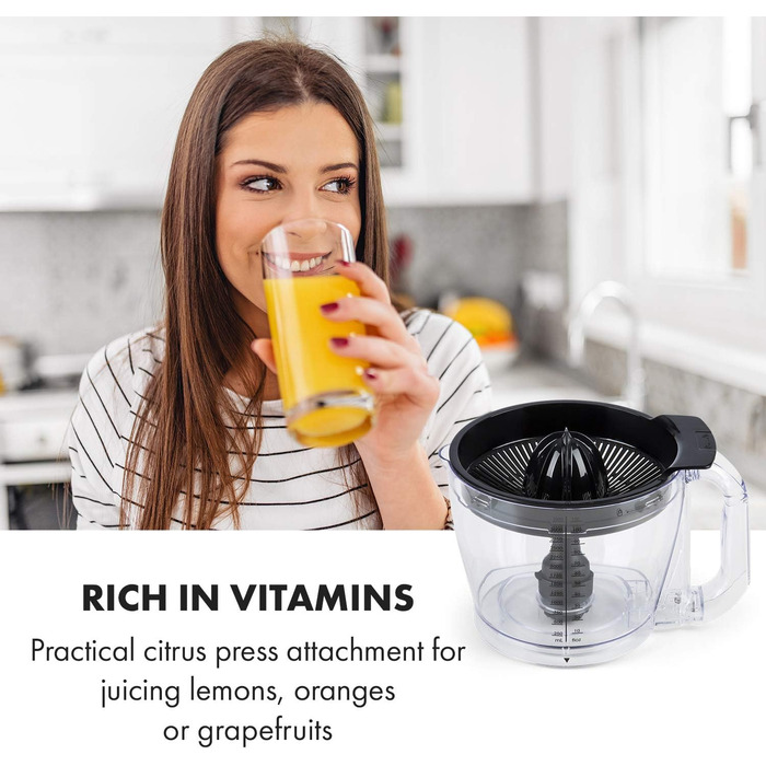 Багатофункціональний блендер Підставка Міксер Подрібнювач Кухонна терка Соковижималка Кухонний комбайн, 1000 Вт, Безступінчастий, 6 режимів, без BPA, 3 літри, 3 л мірний стакан, лопатка, червоний