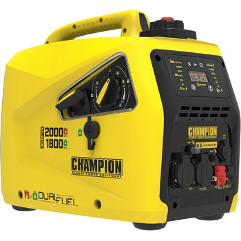 Електрогенератор Champion Power Equipment бензин газ (2000 Вт, інвертор, генератор зі світлодіодним дисплеєм, подвійне паливо, над