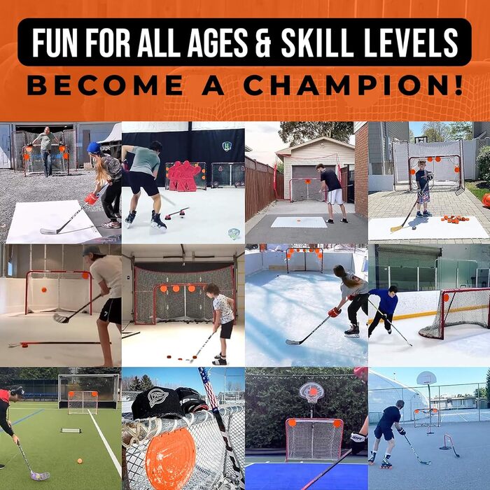 Магнітні мішені для хокею та лакросу Top Shelf Targets для снайперів, 20,3 см, 4 шт. и