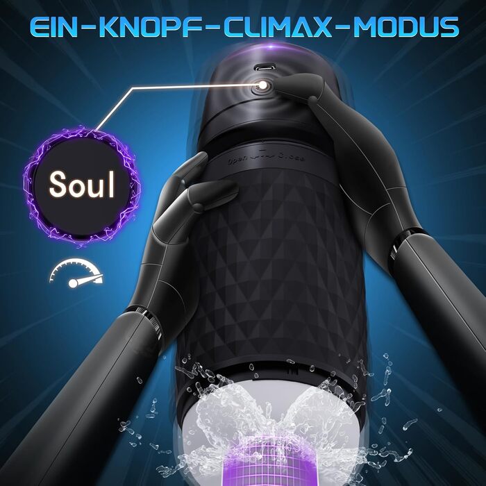 Електричний мастурбатор Eanatoys для чоловіків, 3 режими всмоктування, 4 режими вібрації, 3D реалістична вагіна