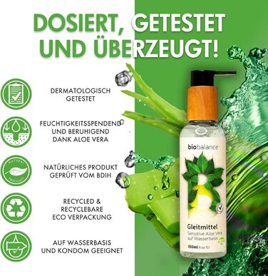Лубрикант на водній основі BIO BALANCE Aloe Vera, 150 мл