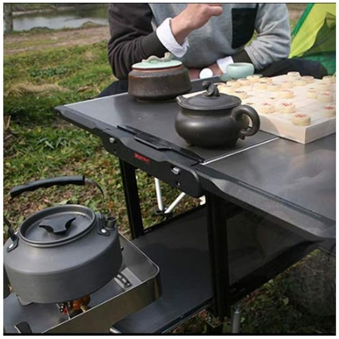 Гриль-барбекю Побутовий вугільний складаний гриль-стійка, алюмінієво-магнієвий сплав Багатофункціональні інструменти для гриля на