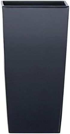 Горщик для рослин rg-vertrieb, квітковий горщик, кашпо, квадратне кашпо з вставкою, 3 розміри, 4 кольори, НОВИНКА (61 см антрацит)