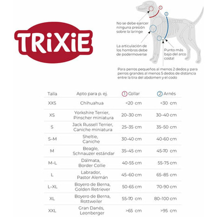 Ошийник Trixie Prem, екстра широкий, S-M 33-42 см, 35 мм, Чорний