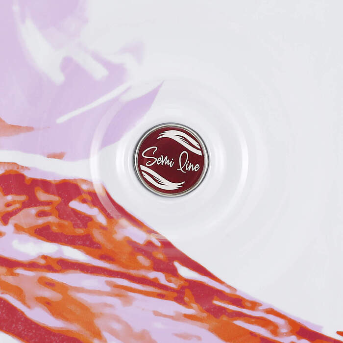 Валіза Semi Line 24' (M) White/Red Print (T5654-2)