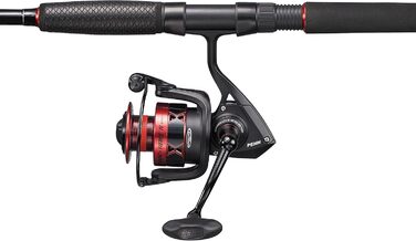 Комплект вудки та котушки Penn Fierce IV Travel Spin Fishing Combo, ідеально підходить для спінінгу, прибережної та морської риболовлі, а також для серфінгу, легко транспортується завдяки жорсткому кейсу з Cordura.