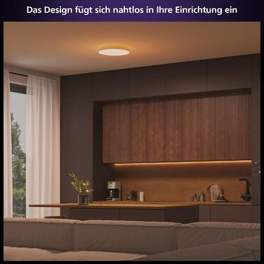 Стельовий світильник Philips Hue Datura Small, круглий, білий, діаметр 38,4 см