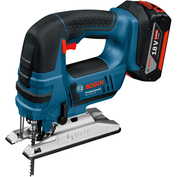 Акумуляторний лобзик Bosch Professional 18V System GST 18V-LI S (стрижнева версія, глибина різання деревини/алюмінію/металу 120/20