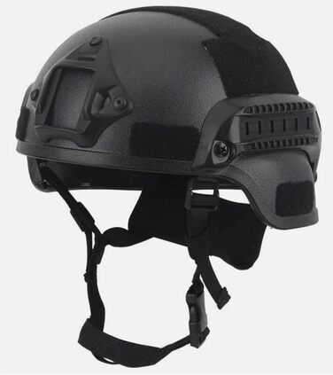 Комплект шоломів-протигазів, шолом з ABS-пластику, протигаз може фільтрувати шкідливі гази та забезпечує кращий захист під час тактичних ігор, чорний