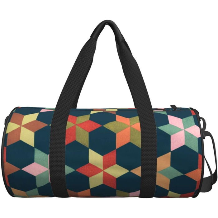 Універсальна дорожня сумка-мішок, спортивна сумка геометричного дизайну для чоловіків та жінок