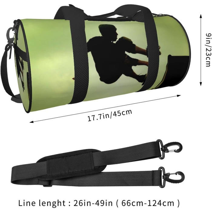 Блискучий, гарний візерунок, кругла форма, велика місткість, дорожня сумка, легка та міцна, подарунок для піших прогулянок, відпустки, ділових поїздок та іншого, для скейтборду, універсальний розмір