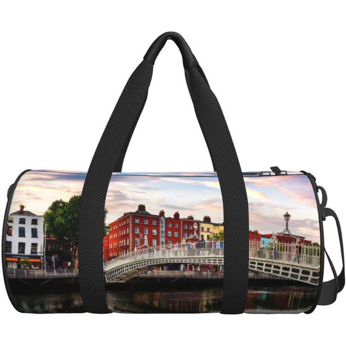 Містка дорожня сумка-мішок, спортивна сумка для подорожей Дублін, чорна, універсальний розмір