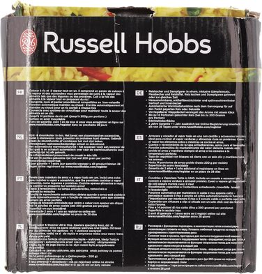 Рисоварка Russell Hobbs Переможець тесту 1,2 л включно Вставка для пароварки з відкидною кришкою Aroma (функція підтримки тепла, каструля з антипригарним покриттям, рисова ложка та мірна чашка, нержавіюча сталь) 27080-56 Рисоварка з пароваркою Одинарна