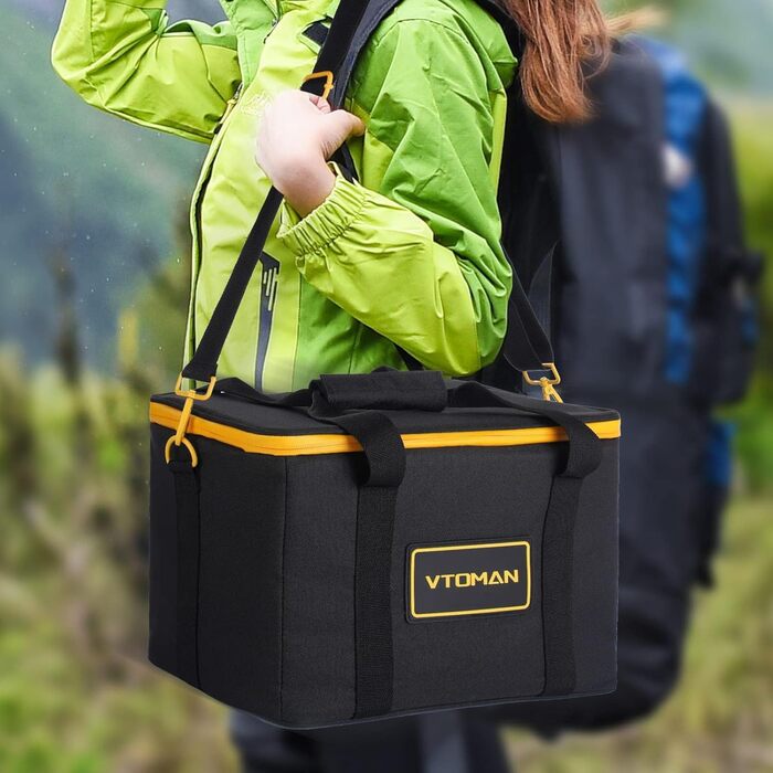 Сумка для перенесення VTOMAN для портативної електростанції, чорна (портативна електростанція не входить до комплекту) Сумка для перенесення FlashSpeed