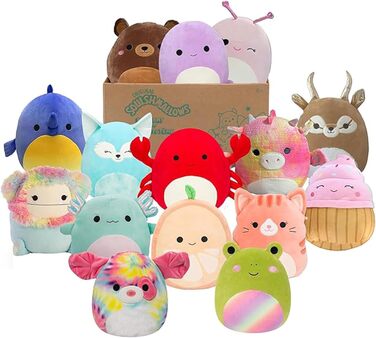 М&39які іграшки SQCR04665 - Таємнича коробка, містить 3 м&39які іграшки-сюрпризів розміром 20 см, офіційні плюшеві іграшки Jazwares, таємничий набір з 3 плюшевих іграшок 20,3 см Таємнича коробка