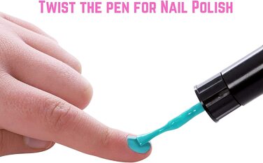 Подарунки для дівчаток GirlZone - Дитячий набір для студії нігтів "Єдиноріг" Набір для дизайну нігтів Дитячий набір лаків для нігтів Подарунковий набір для дітей віком 4-11 років Набір для дизайну нігтів "Єдиноріг"