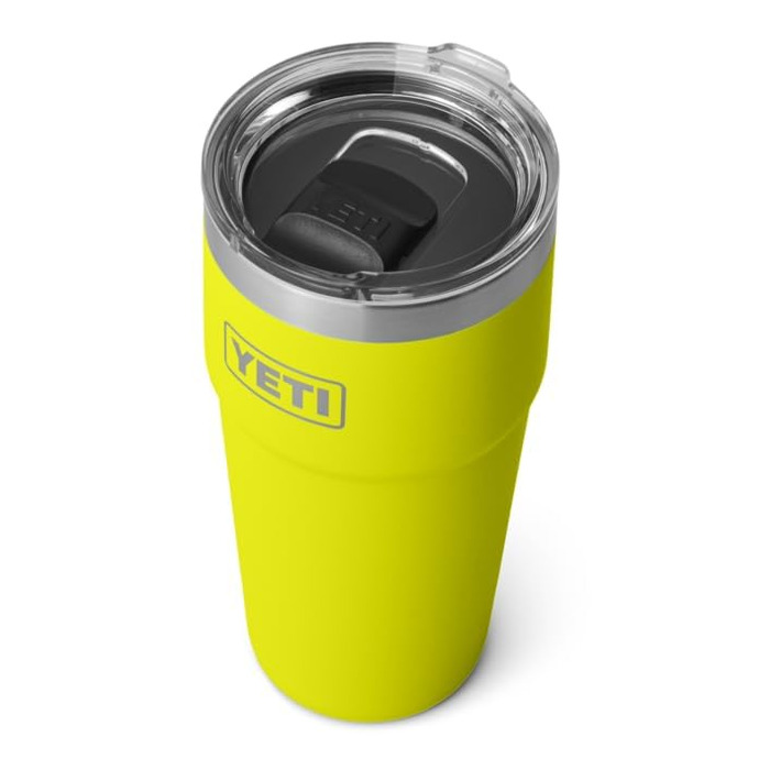 Стаканка YETI Rambler об&39ємом 591 мл (20 унцій) зі знімною кришкою MagSlider, термокружка з нержавіючої сталі, вакуумна ізоляція колір Firefly Yellow