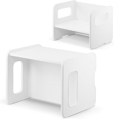 Дитяча лавка defiPad дитяча лавка може перетворюватися на дитячий стіл дерев'яна лавка з 2 висотами сидіння дитяча лавка з функціє