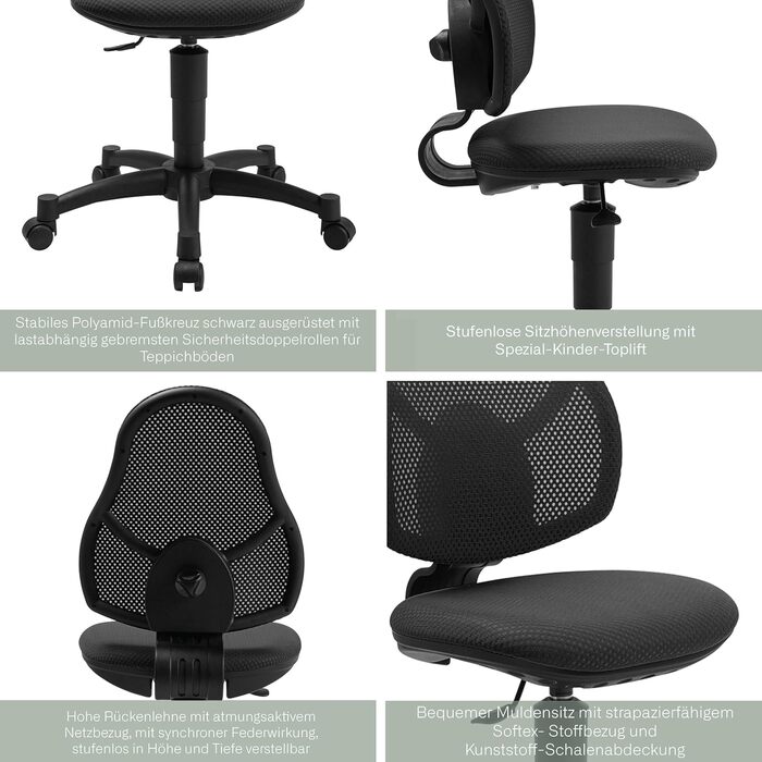 Дитячий обертовий стільчик Topstar Open Art Junior AZ росте разом з вами М&39ятний М&39ятний Один розмір