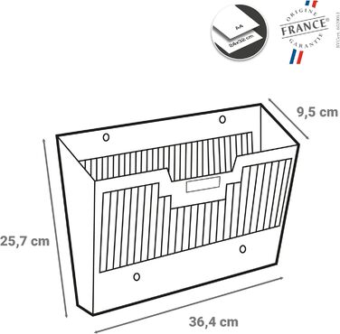 Настінний кошик CEP 1001230011 Basics 123, чорний,1