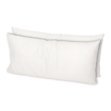 Комплект із 2 пір&39яних подушок MSS eK Розмір 30 x 60 см Вага наповнювача 500 грамів кожна 100 бавовна Не вищипується живими тваринами Наповнювач подушки Сертифіковано NOMITE - без кліщів Протестовано на наявність шкідливих речовин