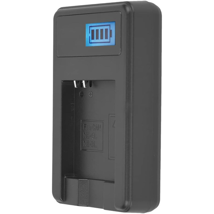 Зарядний пристрій Nikou NB-4L/8L з РК-дисплеєм, простий зарядний пристрій, USB-зарядний пристрій 5V 1-2A 10W