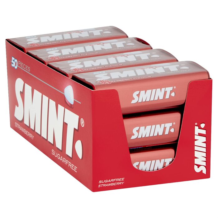 М'ятні цукерки зі смаком полуниці 12 x 35 г Smint