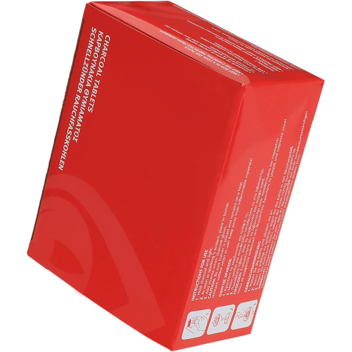 Вугілля для куріння NKlaus 10 рулонів Ø 33мм 100 вугільних таблеток швидкого розпалювання натуральне вугілля самозапалювальне вугі