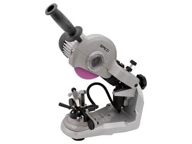 Пристрій для заточування ланцюгів HydroSharp 300 AutoClamp від Sgenspezi напівавтоматичний, 300 Вт, з гідравлічною системою затиску, LED підсвіткою та 3 шліфувальними кругами для професіоналів та домашніх майстрів