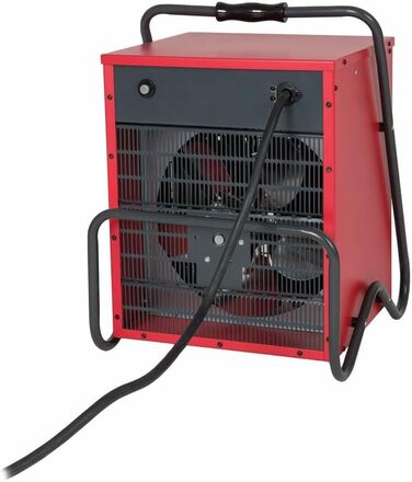 Електричний вентилятор-обігрівач Eurom 15 000 Вт, з кабелем, 400 В 332711 (Вентилятор-обігрівач, обігрівач гаража, обігрівач майстерні, електричний обігрівач) Потужність 15 000 Вт / Потужність двигуна 95 Вт / Рівні потужності 3