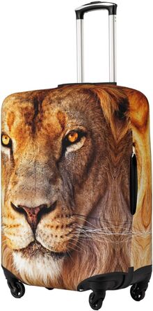 Чохол для валізи Cool Lion, міцний захист багажу, підходить для валіз розміром 45.7-81.3 см, Чорний, Великий