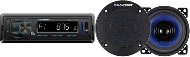 Автомагнітола Blaupunkt BPA1119BT, 1 DIN, Bluetooth, USB, Black (комплект з 2-смуговим вбудованим динаміком)