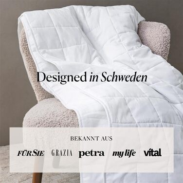 Обтяжена ковдра 135x200 9 кг - Антистресова терапевтична ковдра - Щільна ковдра для глибокого сну та кращого відновлення - Щільна ковдра зі 100 бавовни - Щільна обтяжена ковдра 135 x 200 см 9,0 кілограмів