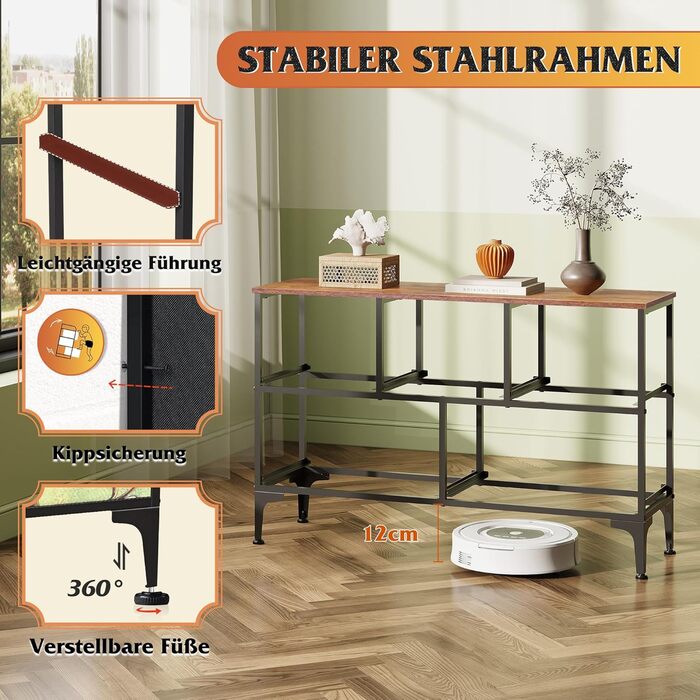 Комод WLIVE з 5 тканинними шухлядами, комод для спальні, комод для вітальні, з міцним сталевим каркасом, богемний стиль 29,8 Г x 100 Ш x 63,7 В см (5 шухляд) зелений