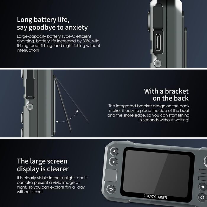 ПОЩАСЛИВИЙ каяк портативний ехолот перетворювач бездротовий ехолот ехолот човен акумуляторний ручний глибиномір риболовля MT-202