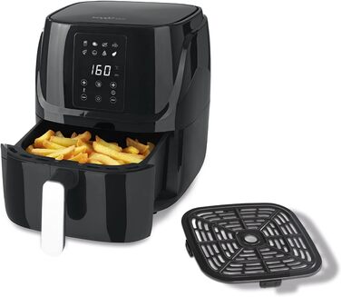 Фритюрниця MAXXMEE Digital 3L Комбінація - конвекційна піч, гриль і фритюрниця 8 Збережені програми та функція таймера Смаження, гриль, запікання, розморожування, нагрівання та підтримання тепла 1300 Вт 3 л