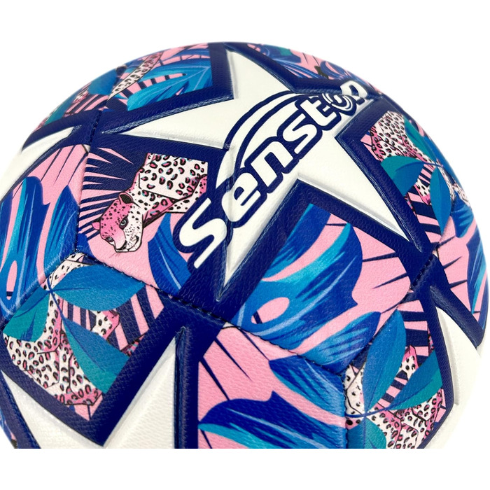 Футбольний м&39яч Senston з насосом, м&39який на дотик, розмір 4 / розмір 5 для трави та штучного покриття, тренувальний футбольний м&39яч для початківців, сімей та гравців-аматорів, рожевий, розмір 5
