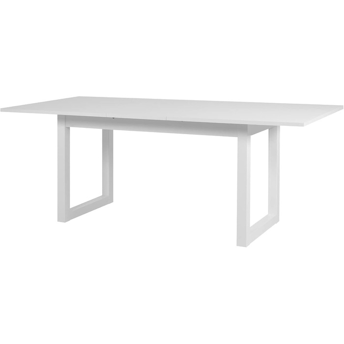 Білий обідній стіл Кухонний стіл Функціональний стіл Розсувний приблизно до 200 см, 003207 Denver 50