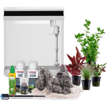 Акваріум AquaOne Nano LED HNE-300, 13 л, зелений, комплект з фільтром і підсвіткою