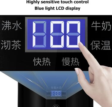 Портативна автомобільна кружка з підігрівом Topiky, чайник з нержавіючої сталі для електромобілів, 1300 мл ізольована, з підігріво