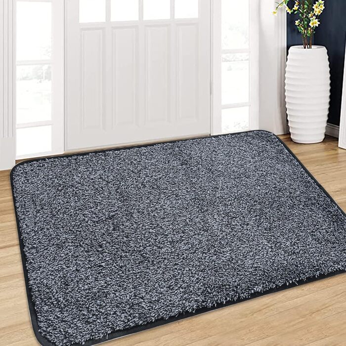 Килимок для дверей COSY HOMEER для приміщень 50 x 80 см, м'який абсорбуючий і брудовідштовхуючий килимок нековзний, низькопрофільн