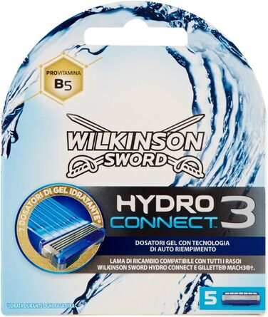 Наповнювач Wilkinson Sword чоловічий HYDRO 3 CONNECT, 5 предметів