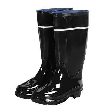 Чоловічі гумові чоботи середньої висоти, ПВХ, водонепроникні, складні, міцні, нековзні, гумові, брудозахисні дощовики для садівництва, роботи у дворі, активного відпочинку на свіжому повітрі, розмір 41 1/3 EU