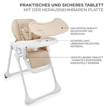 Стільчик для годування Kinderkraft TUMMIE 2 в 1, стільчик для годування, дитячий стільчик, комбінований стільчик для годування, з