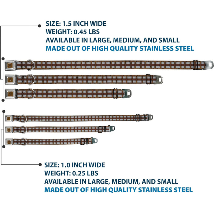 Нашийник для собак Зоряні війни, Чубакка, з ремінною застібкою, коричнево-сірий, 45.7-81.3 см, ширина 3.8 см, великий розмір