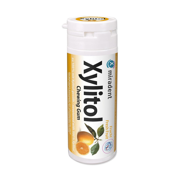 Жувальна гумка miradent Xylitol Dental Care фруктовий – 12 шт