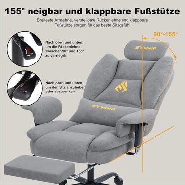 Ігрове крісло Symino у вінтажному стилі