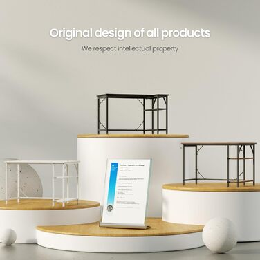 Невеликий L-подібний ігровий стіл з розетками, 140 x 70 см, кутовий комп&39ютерний стіл з великими полицями, що можна перевернути, для домашнього офісу, робоча станція для ПК з гачками для письма, навчання, рустикальний коричневий 140 x 70 см