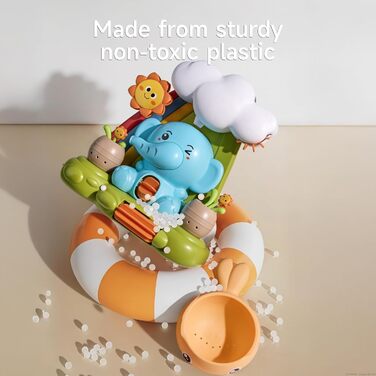Іграшки для ванни TUMAMA для малюків, від 1, 2, 3, 4 років слоник, черепашка, качечка, розвиваючі іграшки для дітей, водні іграшки для малят, подарунок хлопчику та дівчинці